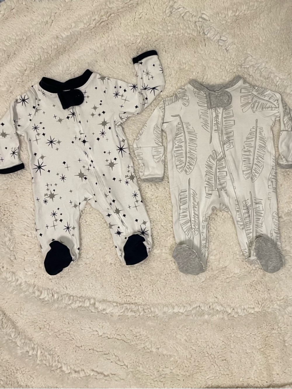 Honest Baby Organic Cotton Sleep & Plays (Set of 2) Preemie